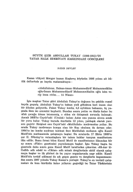 `B&Uuml;Y&Uuml;K `ŞAİR ABDULLAH TUKAY (1886