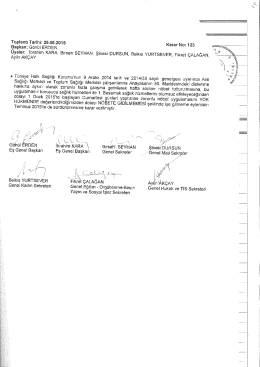 Temmuz 2015 Nöbete Gitmeme Kararı