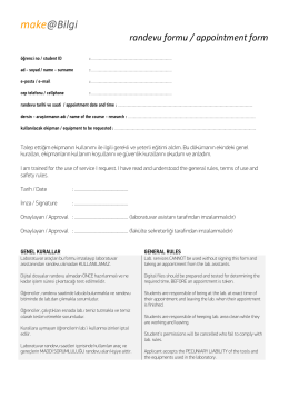 make@Bilgi randevu formu / appointment form