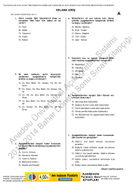 ilh2007.2013-14.Bahar-Final-KELAMA GİRİŞ