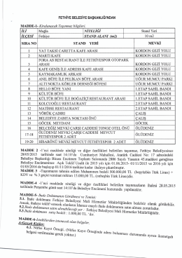 fethiye belediye başkanlığından
