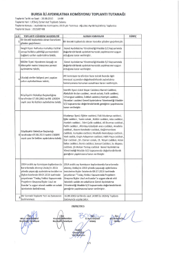 2015-06 Bursa İli Aydınlatma Komisyon Karar Tutanakları
