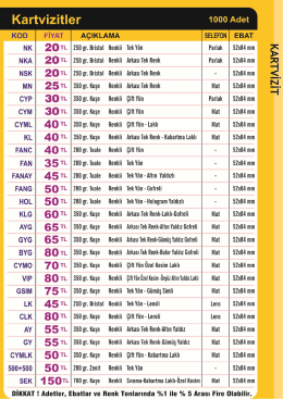 Fiyat L - Şeker Reklam AJANSI Şeker Reklam AJANSI