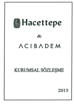 Acıbadem Hastanesi Kurumsal Sözleşme