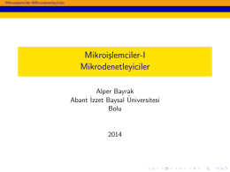 5. Ders - Alper BAYRAK - Abant İzzet Baysal Üniversitesi