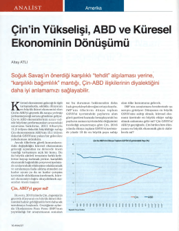Çin”in Yükselişi, ABD ve Küresel Ekonominin Dönüşümü