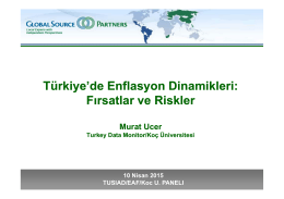 Türkiye`de Enflasyon Dinamikleri - EAF
