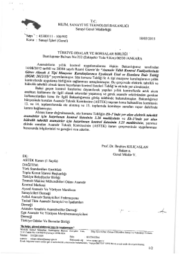 tc bilim, sanayi ve teknoloji bakanlığı