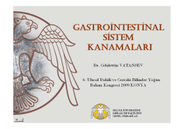 Gastrointestinal sistem kanamaları Dr.Celalettin Vatansev