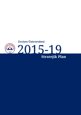 2015-2019 Stratejik Planı