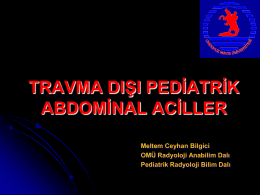 travma dışı pediatrik abdominal aciller