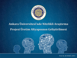 PowerPoint Sunusu - 1000 - Ankara Üniversitesi`nde Nitelikli