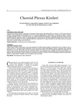 Choroid Plexus Kistleri