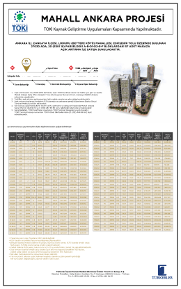 í. .î` MAHALL ANKARA PROJESİ