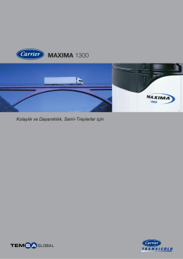 Maxima 1300 - Carrier Transicold T&uuml;rkiye