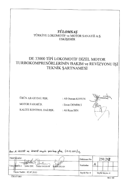 Teknik Şartname