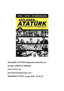 Gizlenen Atatürk Belgeseli Detaylı Bilgi