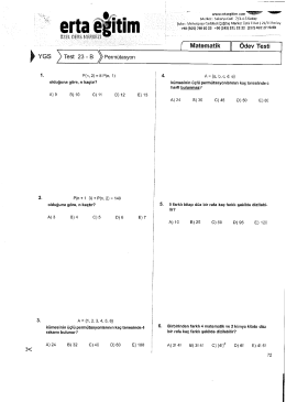 f Matematik Ödev Testi