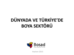 2015 Bosad Sunum - Bosad - Boya Sanayicileri Derneği