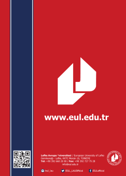 Tanıtım Kataloğu - Lefke Avrupa Üniversitesi