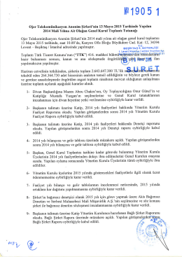 Olağanüstü Genel Kurul Toplantı Tutanağı - 13