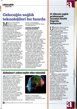 Geleceğin sağlık teknolojileri bu fuarda - TG-EXPO