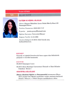 yeşim güney-2015 iktisat mezunu