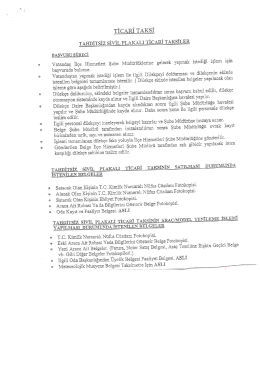 Tahditsiz Sivil Plakalı Ticari Taksiler