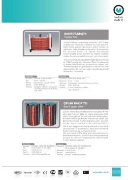 Bakır İletkenler / Copper Conductors