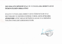 2015-2016 g&uuml;z d&ouml;nemi staj ıv