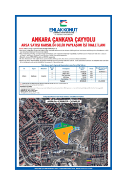 ANKARA çAıı KAYA çAYYoLu