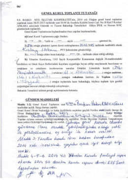 genel kurul tutanağını indirmek için tıklayınız