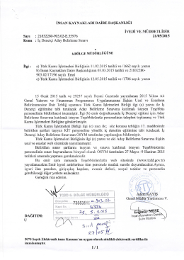 insan kaynakları daire başkanlığı