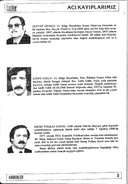 acı kayıplarımız