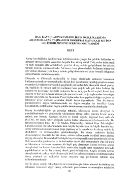 Ramazan Çomaklı Doç.Dr. Cemal Balcı Bazı Kayaçların Kesilebilirlik