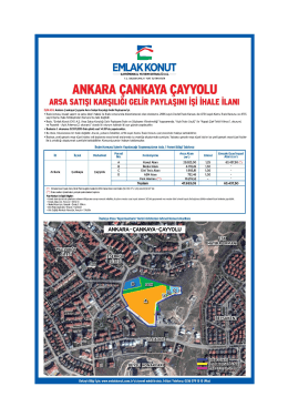 ANKARA çAN KAYA çAYYoLu