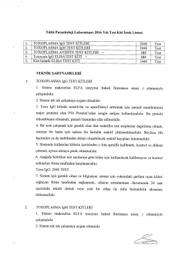 teknik şartname