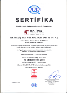 TEK - iMAş