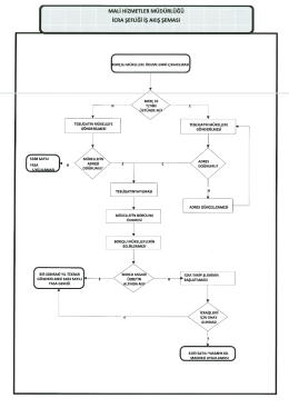 MALİ HİZMETLER MÜDÜRLÜĞÜ icRA şEFLiĞi İş AKış şEMAsı