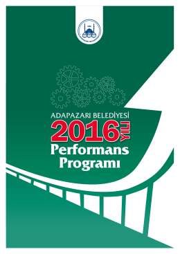 Performans Programı 2016 YILI