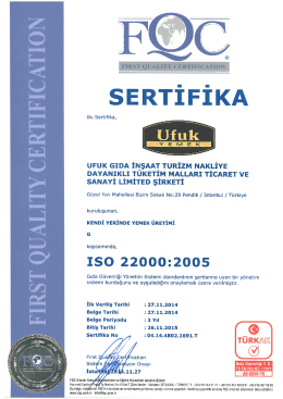 sERTİFİKA - ufuk yemek