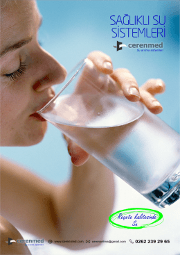 Soğuk Su Arıtmalı Sebil ( Reverse Osmosis )