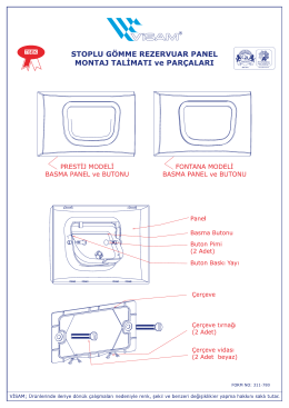 STOPLU G&Ouml;MIYIE REZERVUAR PANEL MONTAJ