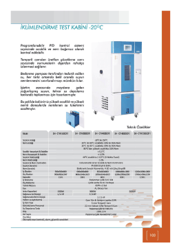 iKLiMLENDiRME TEST KABiNi -200C