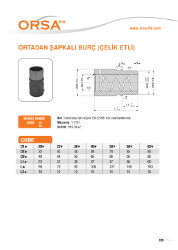 Çelik Grafitli Bronz, Sinterli Burçlar