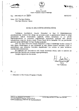 Ücretsiz Yaz Spor Okulları açılıyor - BURSA - OSMANGAZİ