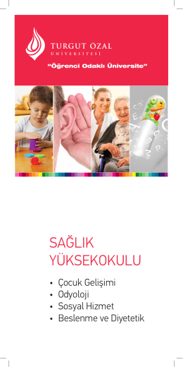tanıtım broşürü - Turgut Özal Üniversitesi