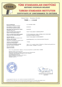 Å\ Tüm( sTANDARDLARı ENsTİTüsü