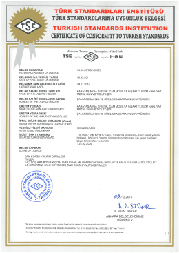 TÜRK sTANDARDLARı ENsTiTüsü_ TURK