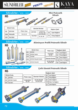 Silindirler Açıklamalar ve Teknik Bilgiler